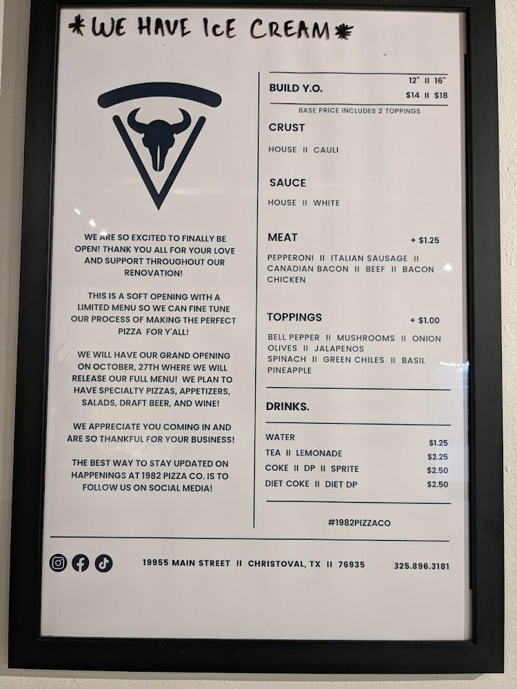 1982 Pizza Co. Menu image 4